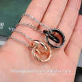 Wholesale price jewelry Stainless Steel 20mm diameter ring necklace love necklace for girlfriend